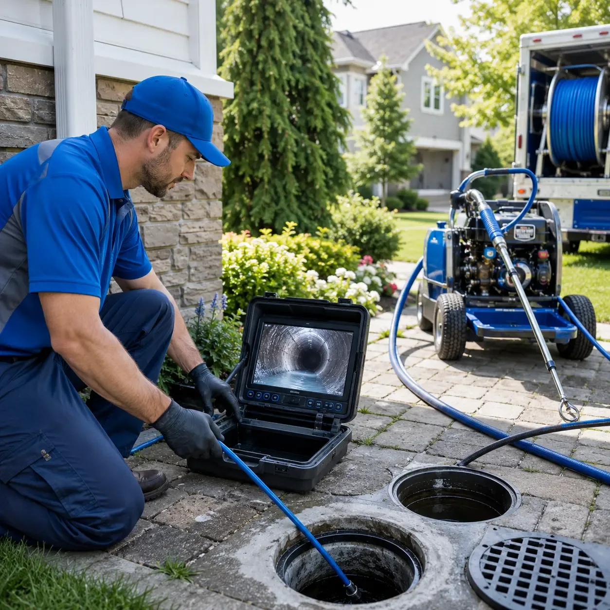 Outdoor drain cleaning professionals serving Marble Hill, GA